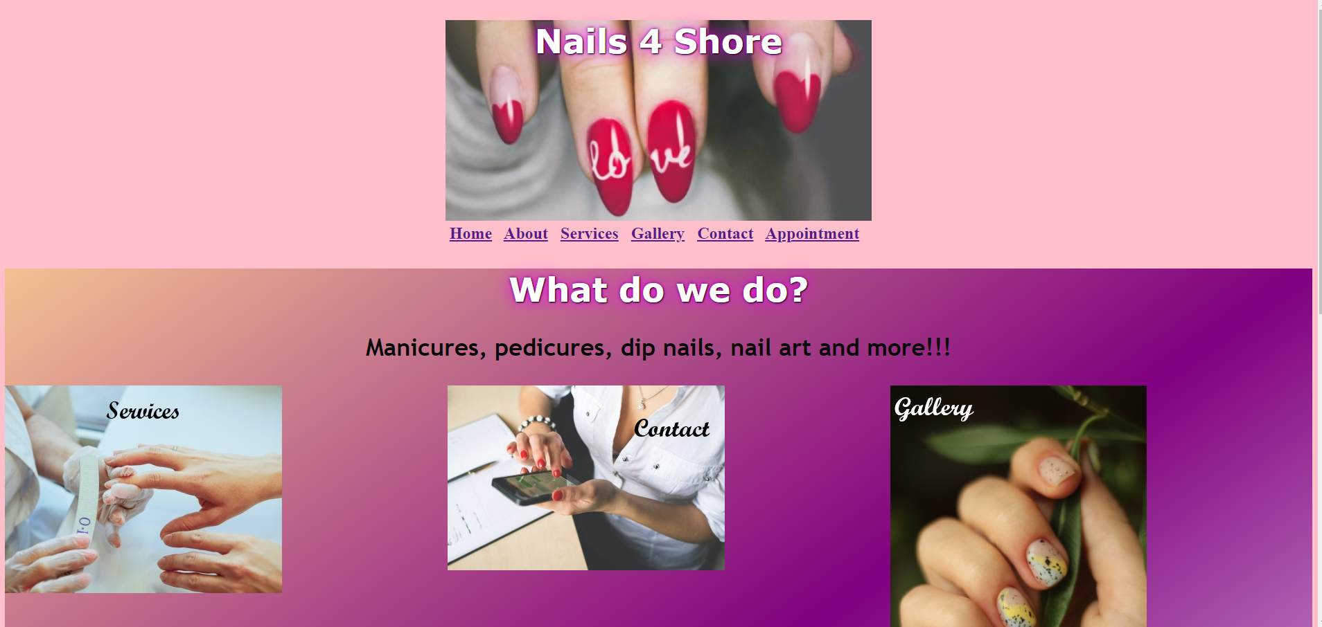 nails 4 shore website